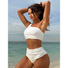 Set Bikini Alto in Vita a Spalla Unica