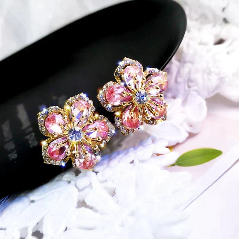 Orecchini in Zirconia Multicolore in Argento