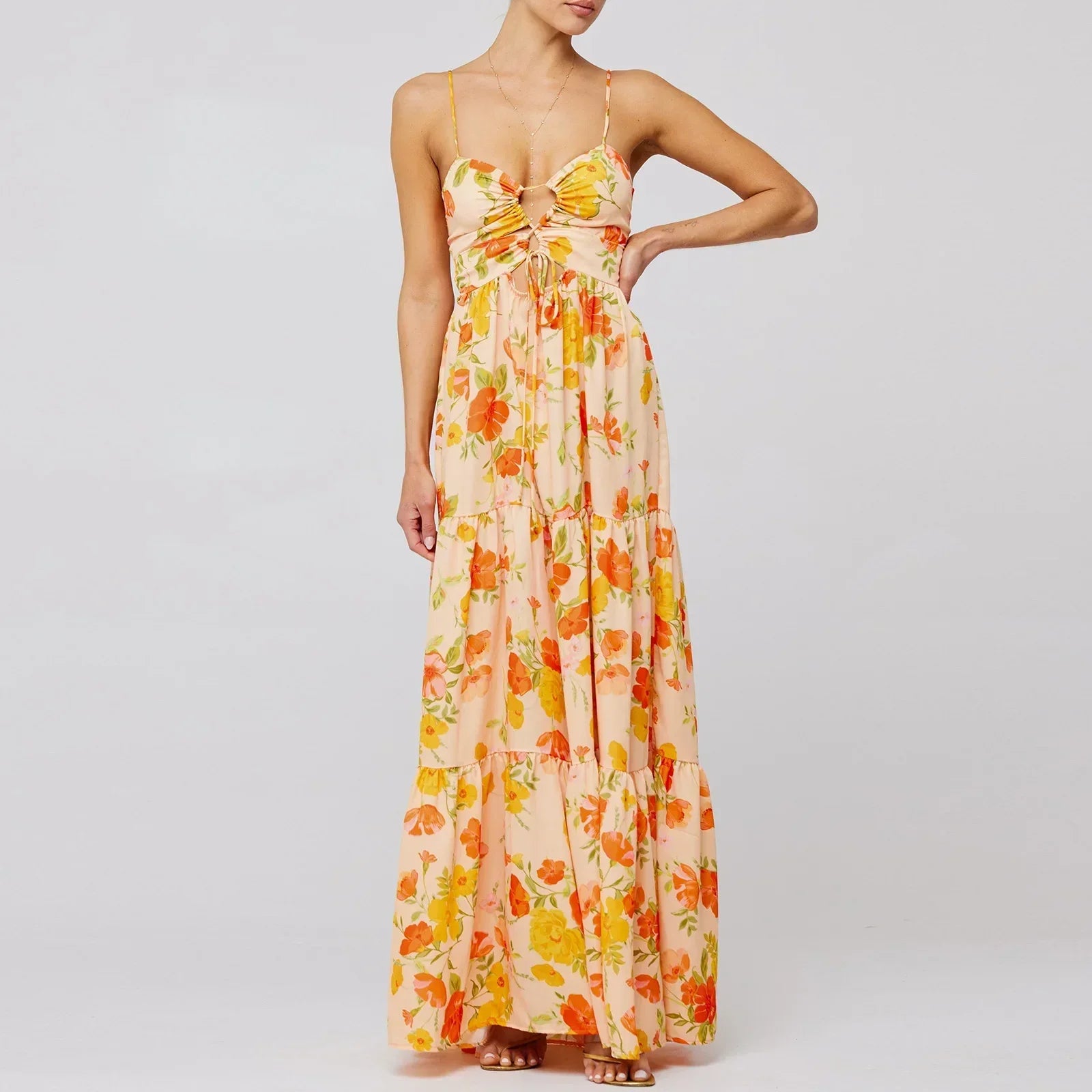 Liva™ | Maxi Abito con Stampa Floreale
