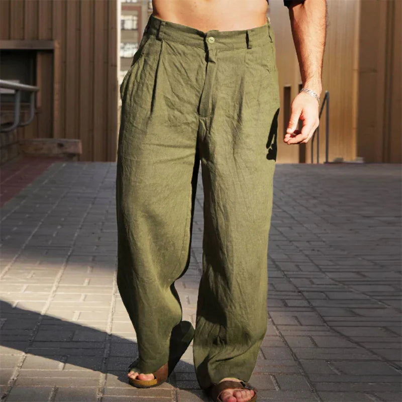 LUCIANO | Pantaloni Estivi Larghi