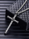 Collana vintage con pendente a forma di croce