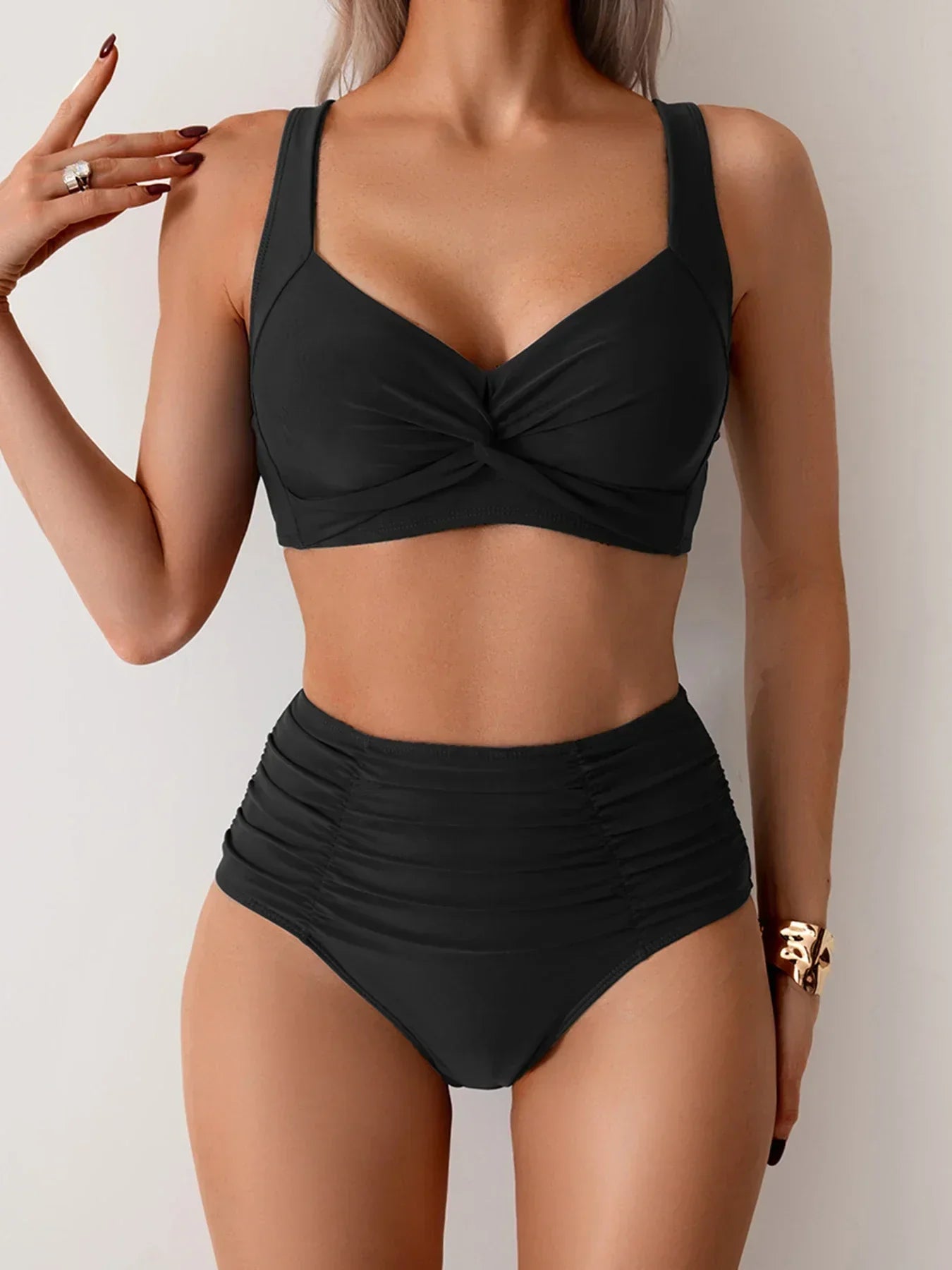 Linda | Bikini bandeau con volant