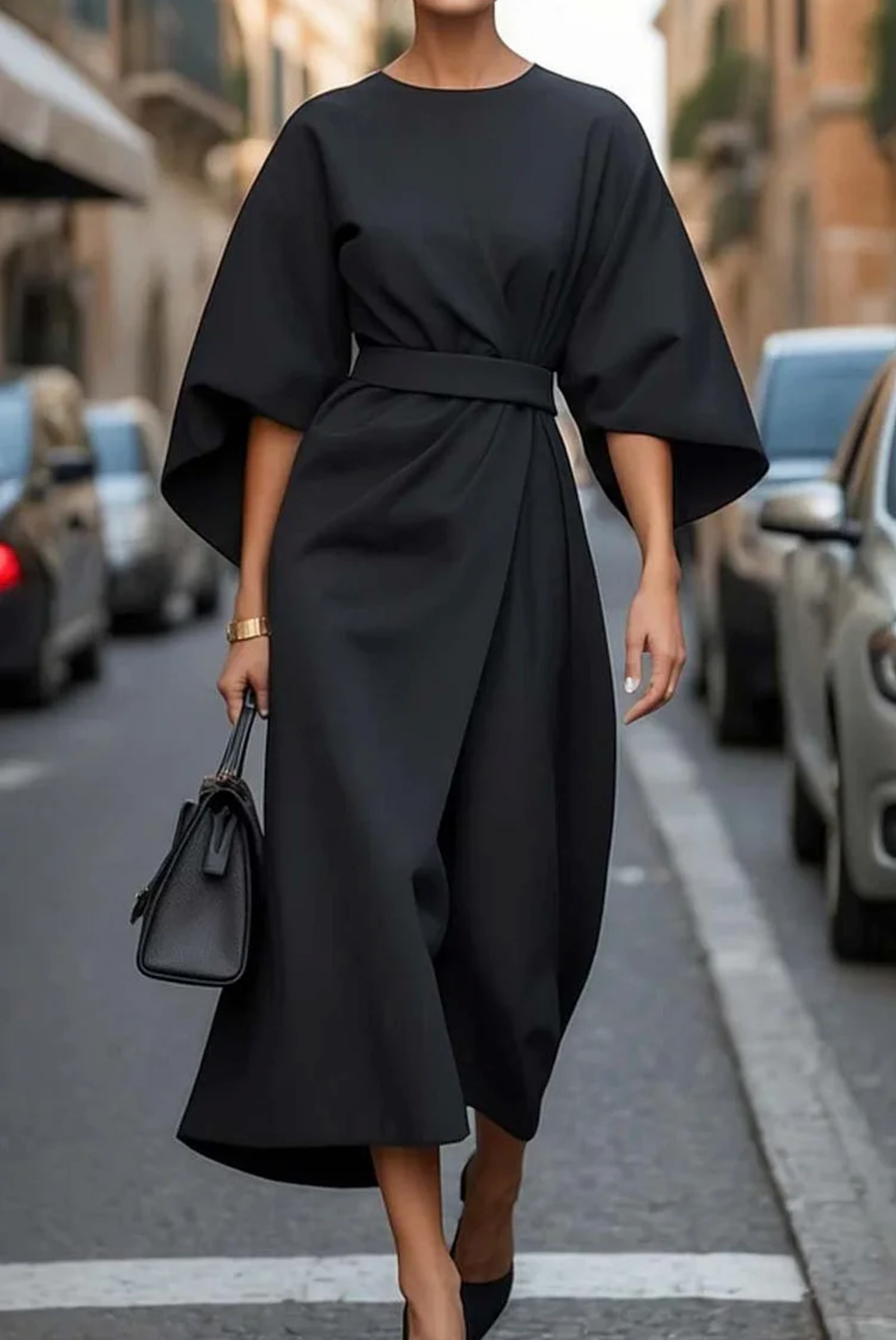 Camilla™ | Abito elegante con maniche ampie