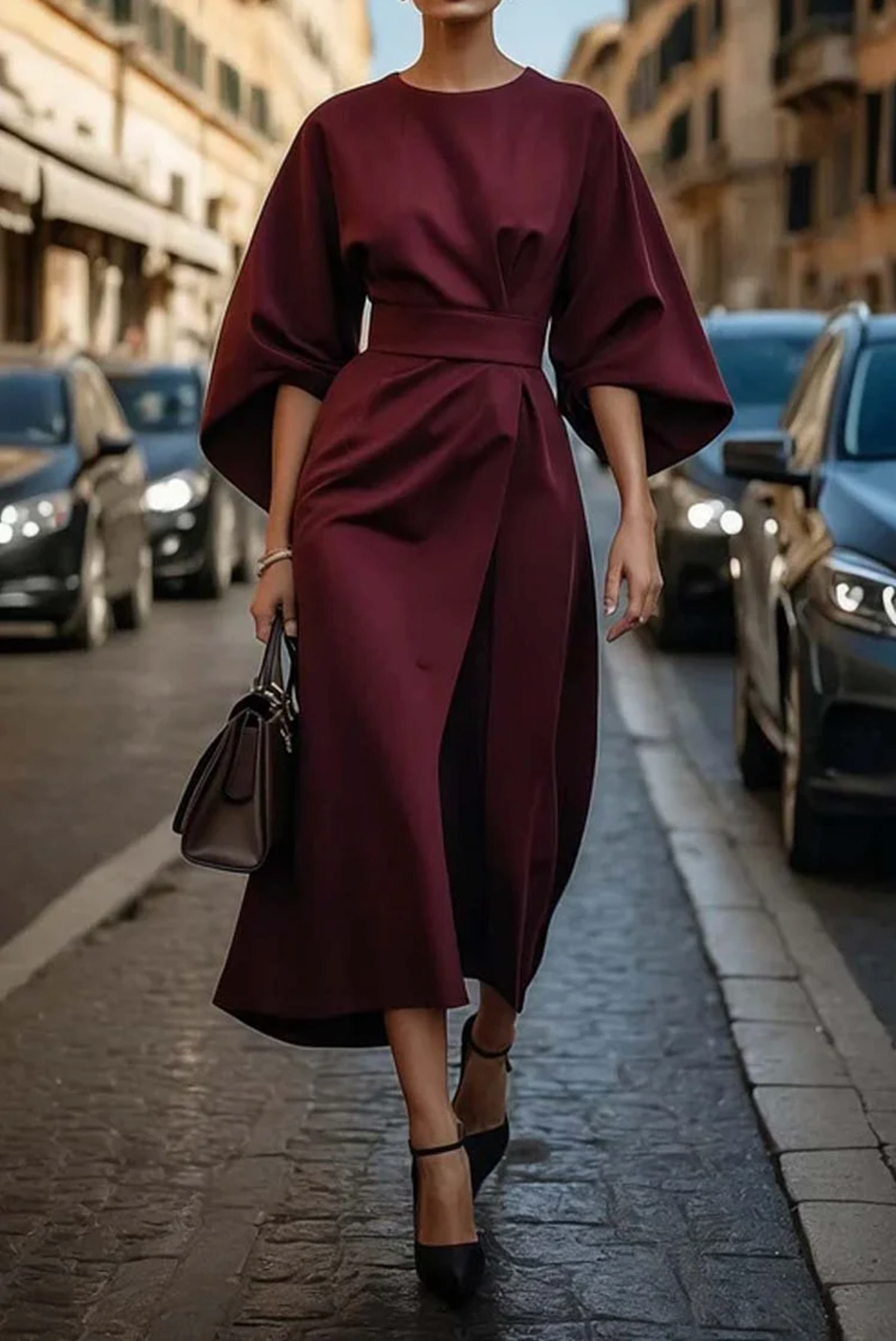 Camilla™ | Abito elegante con maniche ampie
