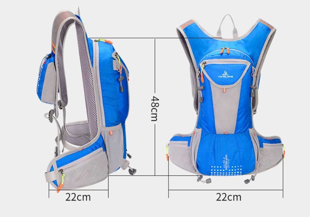 Zaino multifunzionale impermeabile per ciclisti