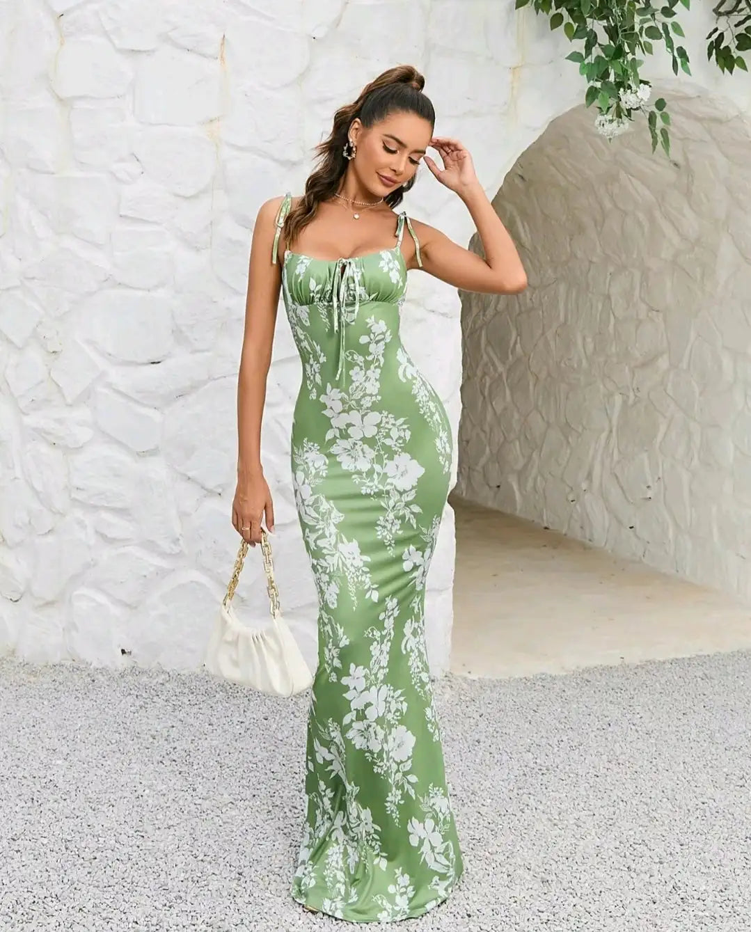 Klara™ | Maxi-abito con Stampa Floreale