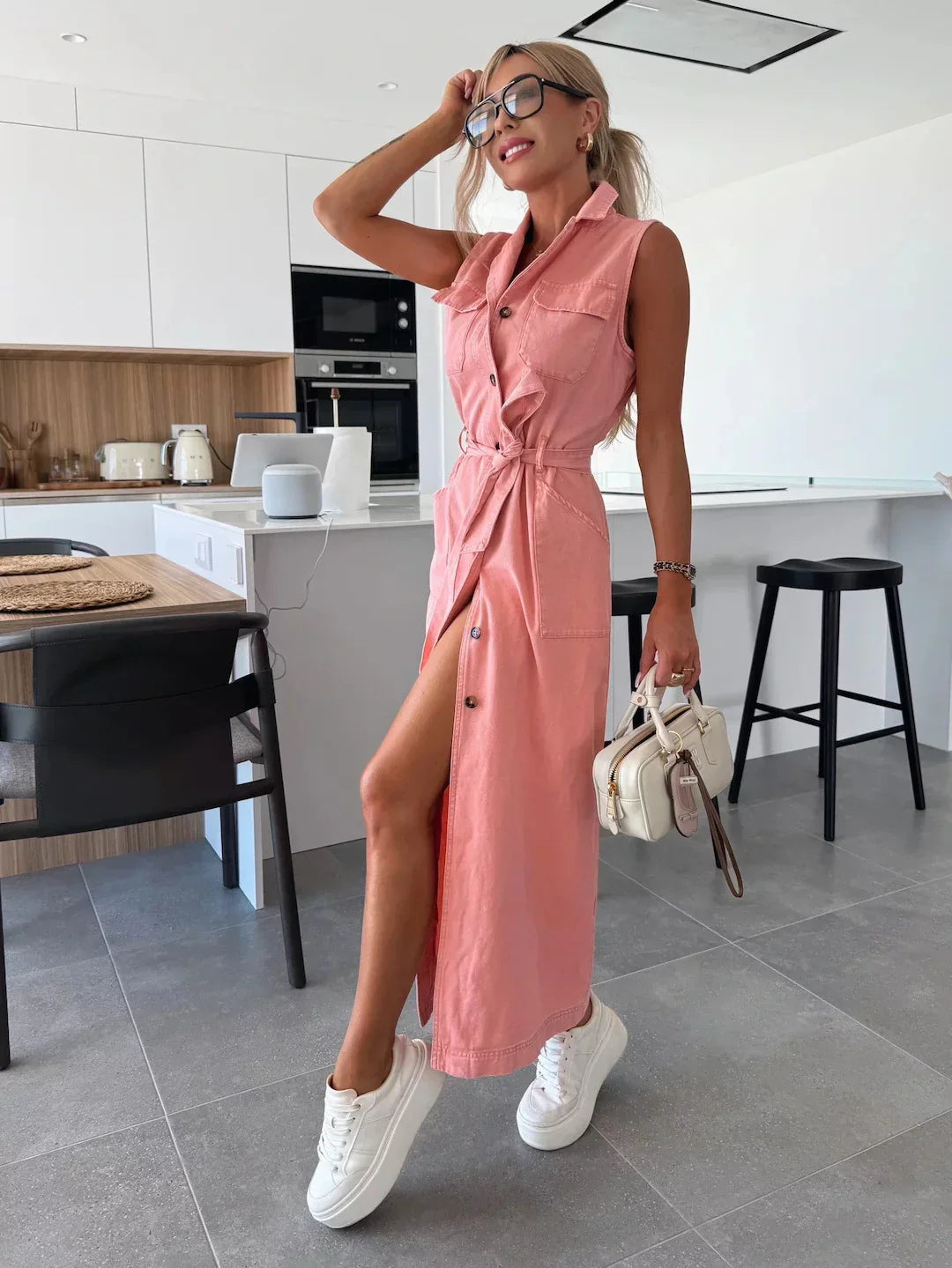 Demea | Maxi Denim Dress