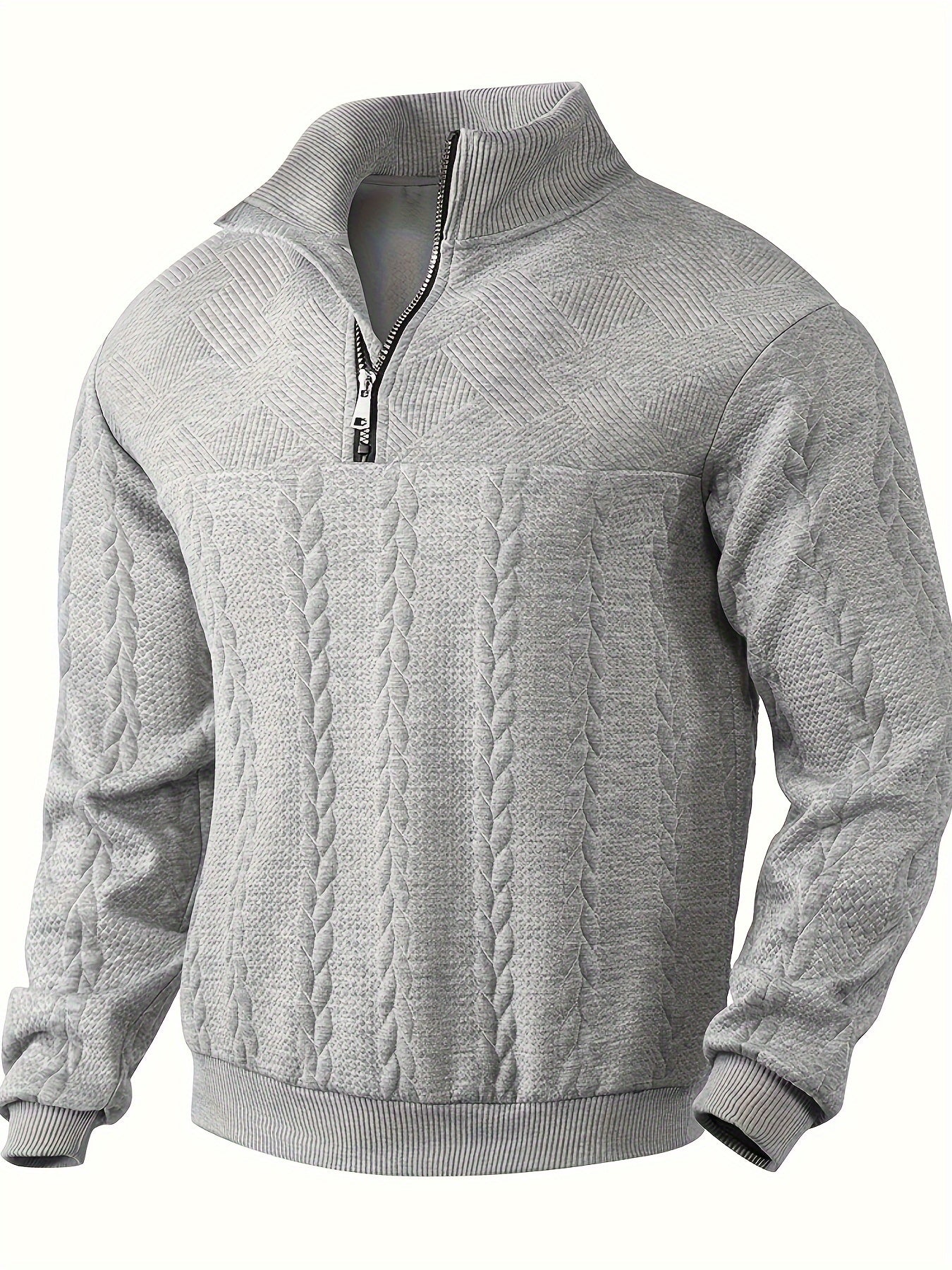 Rafaele™ - Maglione vintage da uomo con chiusura a zip