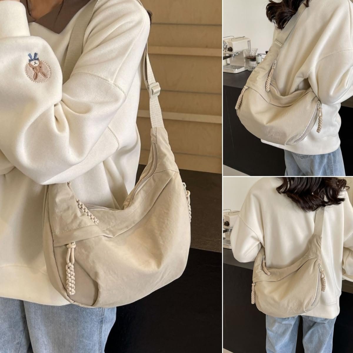 Zaino a tracolla con molteplici tasche