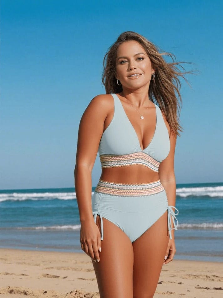 Rosa™ I Bikini élégant taille haute sculptant