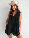 Abbey™ | Romper in Denim Leggero con Chiusura a Fiocco