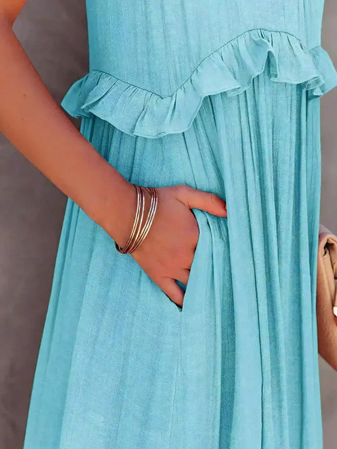 Sarah | Abito Maxi con Volant Halter (Quasi Esaurito)