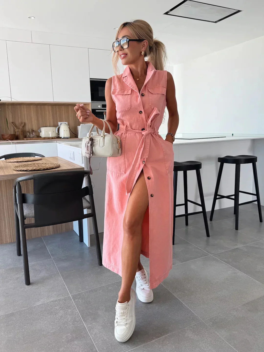 Demea | Maxi Denim Dress