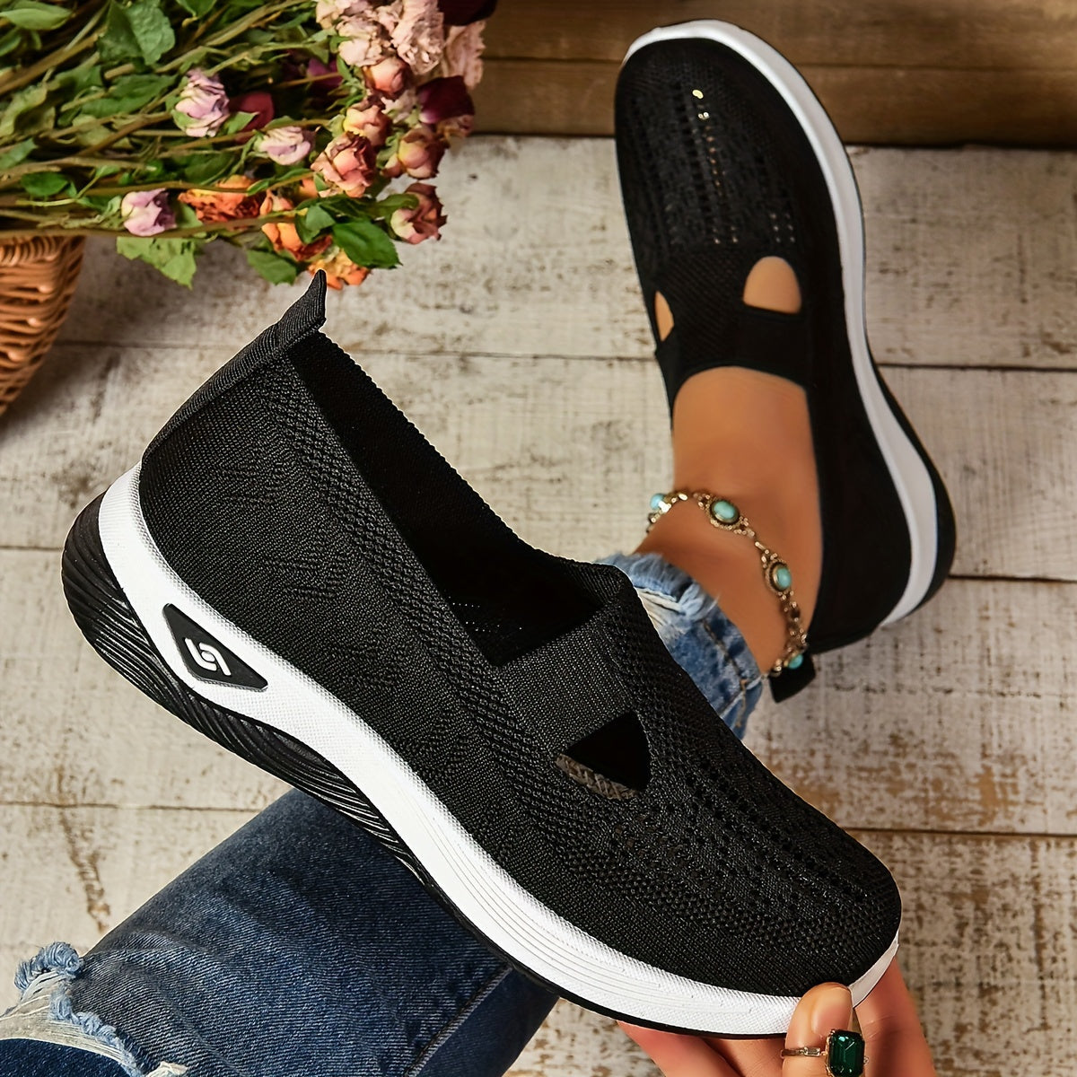 Carmelle – Scarpe da trekking traspiranti Slip-On