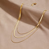 Collana a Catena Multistrato Dorata