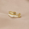 Anello Dorato Sahara a Strati