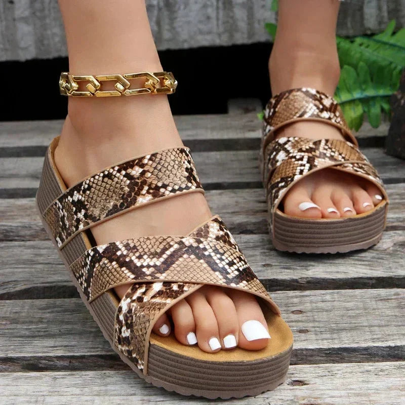 Martine™ | Sandali ortopedici in pelle