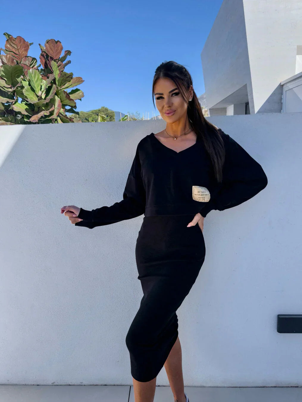 Laurine – Completo Casual con Abito e Felpa