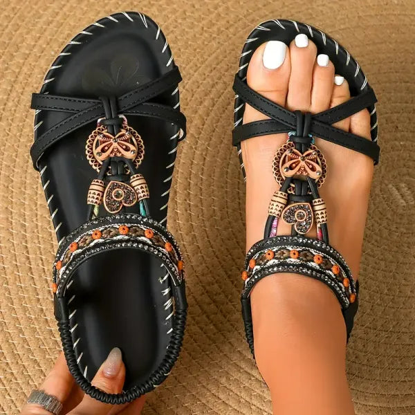 Signe – Sandali ortopedici con dettagli boho