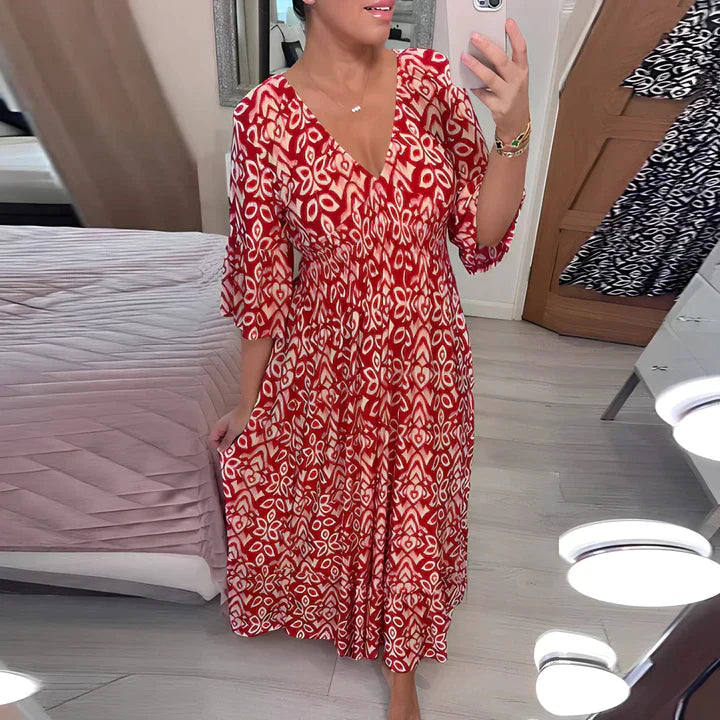 Myrthe™ | Vestito Boho Chic con scollo a V