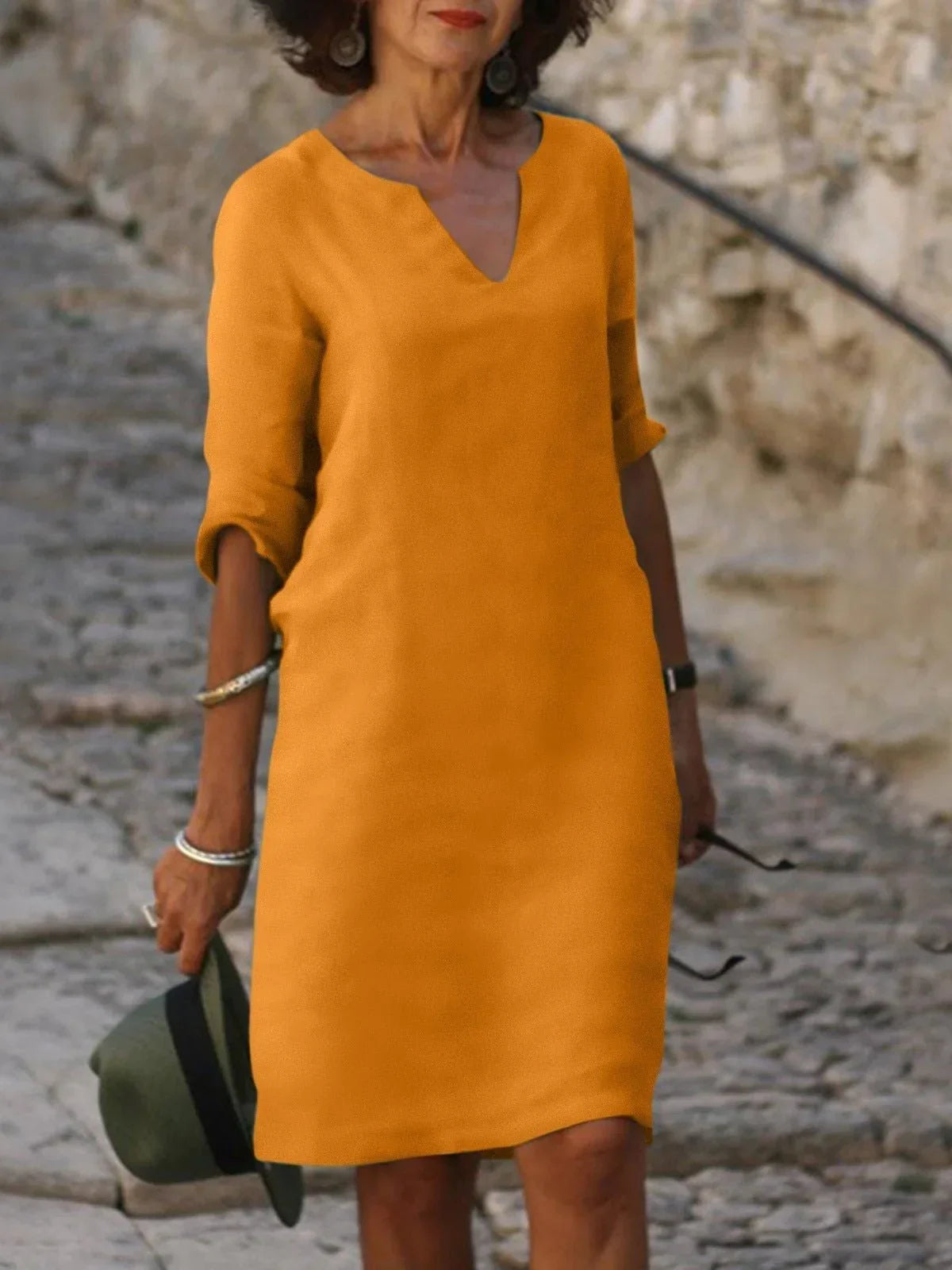 Saoirse | Abito con scollatura a V e effetto snellente